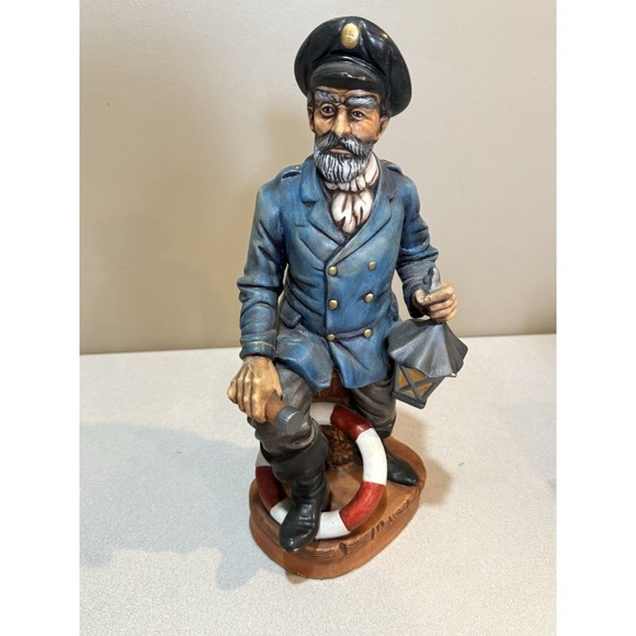 SEA CAPTAIN STATUE YAMAKUNI CHINA HAND CRAFT JAPAN 14